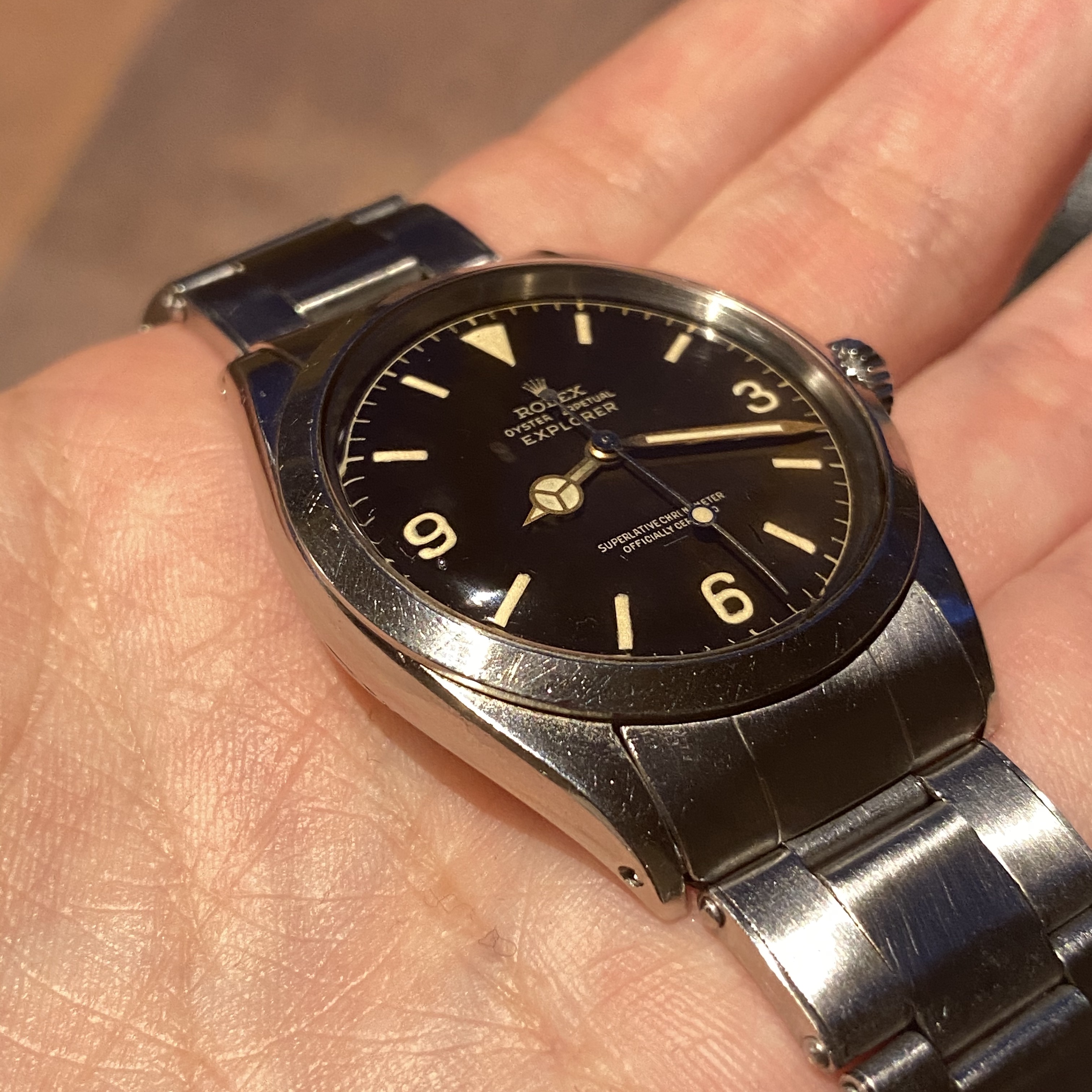 Rolex 1016 underline with chapter ring in tropical 1963 #status : sold