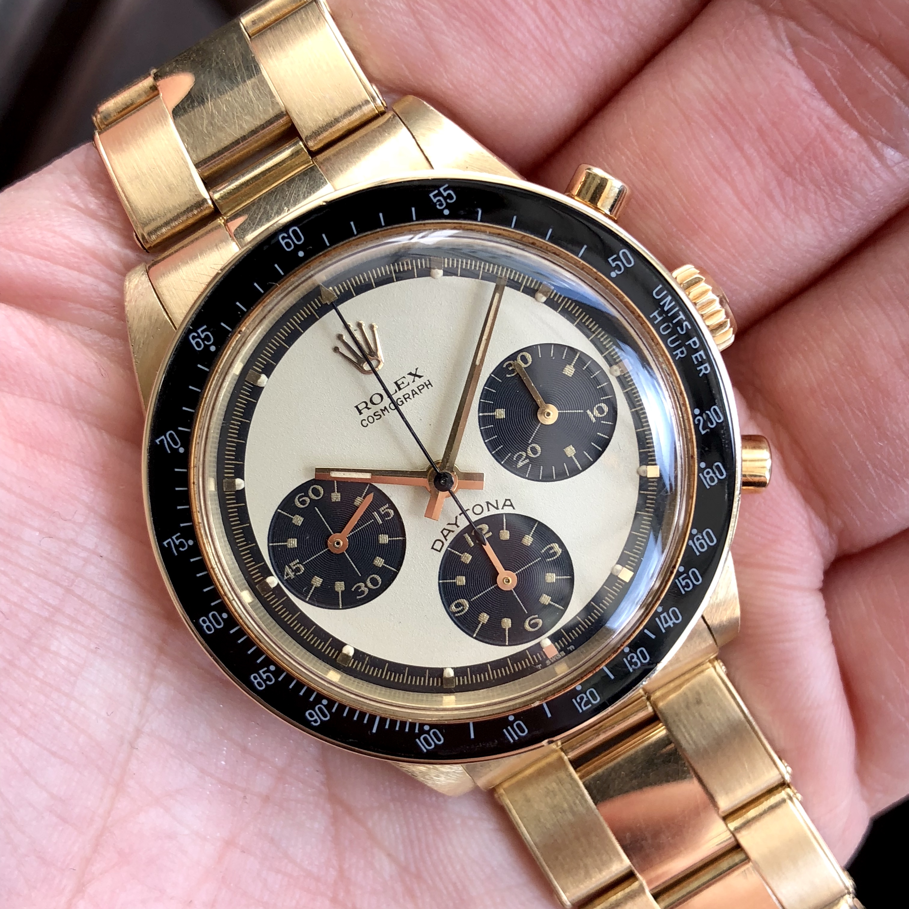 Rolex Ref 6241 Champagne PN 18K Circa 1969 #Status Sold