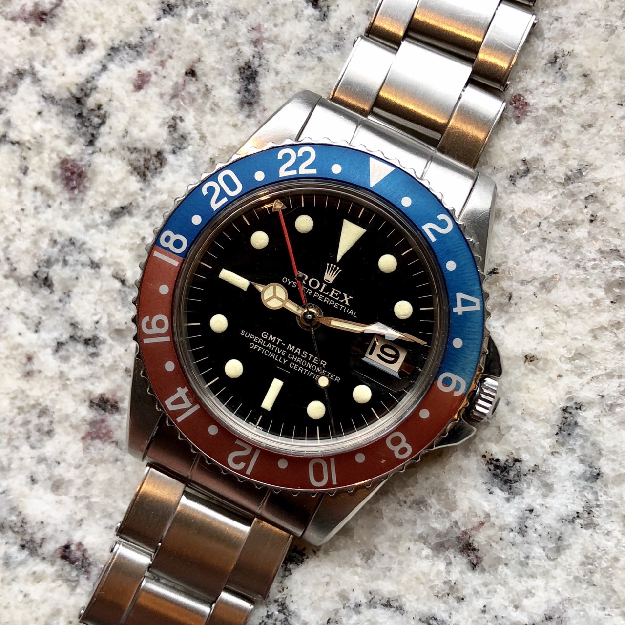 Rolex 1675 GMT underline single Swiss Circa 1963 #Status : Sold