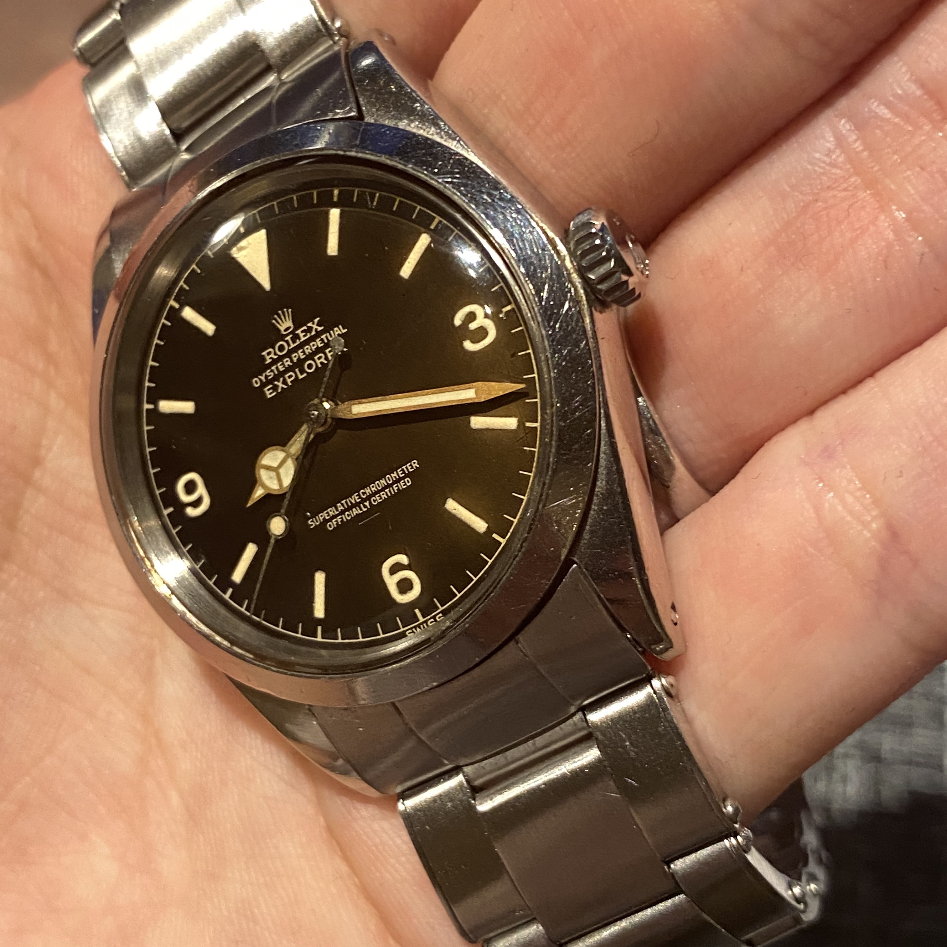 Rolex 1016 underline with chapter ring in tropical 1963 #status : sold
